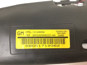 Opel Vectra C (2002–2008) Katuse turvapadi 13148050 - 3