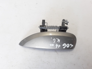 Rear side door exterior handle and its parts