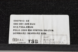 Volkswagen Polo V (2009–2017) Fußmatten 6R0061226 - 3
