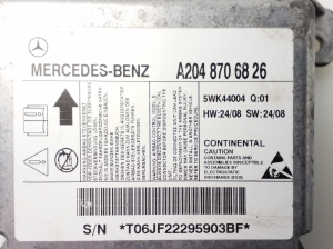 Mercedes Benz C-Class 204 (2007–2014) Turvapadja moodul A2048706826 - 4