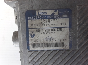 RENAULT Scenic (1996–2003) Motorsteuergerät 7700868315 - 3