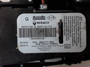 RENAULT Megane II (2002–2009) Sitzairbag vorne 8200077831 - 4