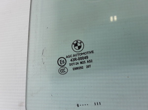 BMW 5 SERIES F11 (2010–2017) Aizmugurējo sānu durvju stikls 51357182119 - 2