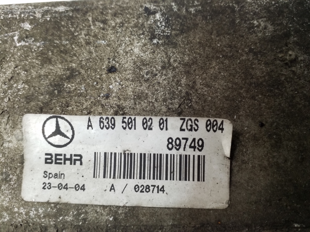 MERCEDES-BENZ Vito W639 (2003-2015) Радиатор интеркулера A6395010201 20376187