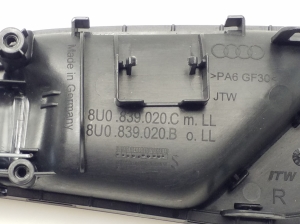 AUDI Q3 8U (2011–2018) Rear side door interior handle 8U0839020C - 2