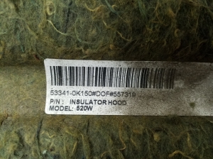  Bonnet sound insulation 