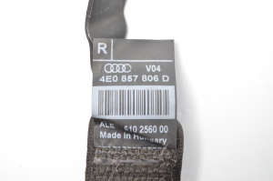 AUDI A8 D3 (2002–2010) Tagumine turvavöö 4E0857806D - 4