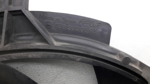 Mercedes Benz Vito 638 (1996–2003) Interkūlera radiatora ventilators A6385000593 - 2