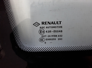 RENAULT Megane III (2008–2016) Tagumine küljeklaas (kere) 833070008R - 2