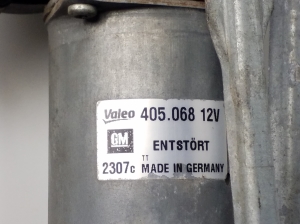 Opel Corsa D (2006–2014) Scheibenwischermechanismus 13182342 - 5