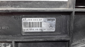 Mercedes Benz Vito 638 (1996–2003) Dzesēšanas ventilators un tā daļas A6385001993 - 5