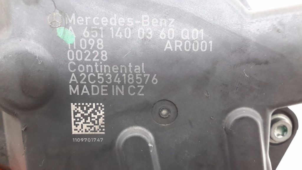 MERCEDES-BENZ GLK-Class X204 (2008-2015) EGR vožtuvas A6511400360 20975143