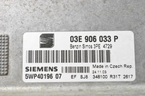 Seat Ibiza 6L1 (2002–2008) Motorsteuergerät 03E906033P - 3