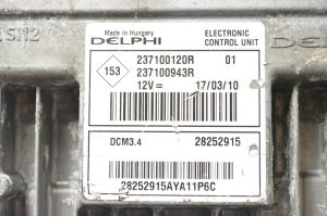 RENAULT Megane III (2008–2016) Motorsteuergerät 237100120R - 2