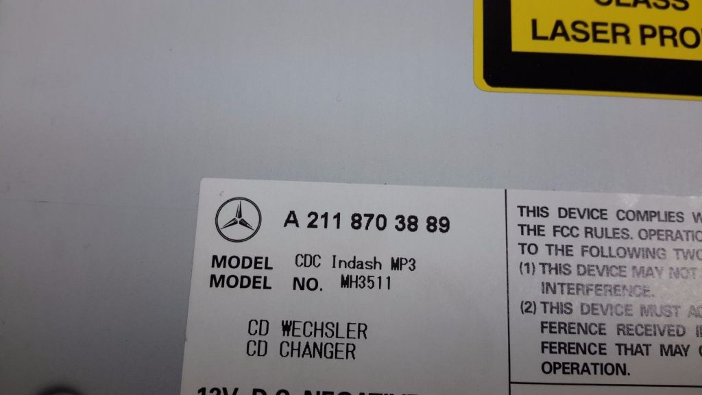 MERCEDES-BENZ E-Class W211/S211 (2002-2009) CD Changer A2118703889 20975096