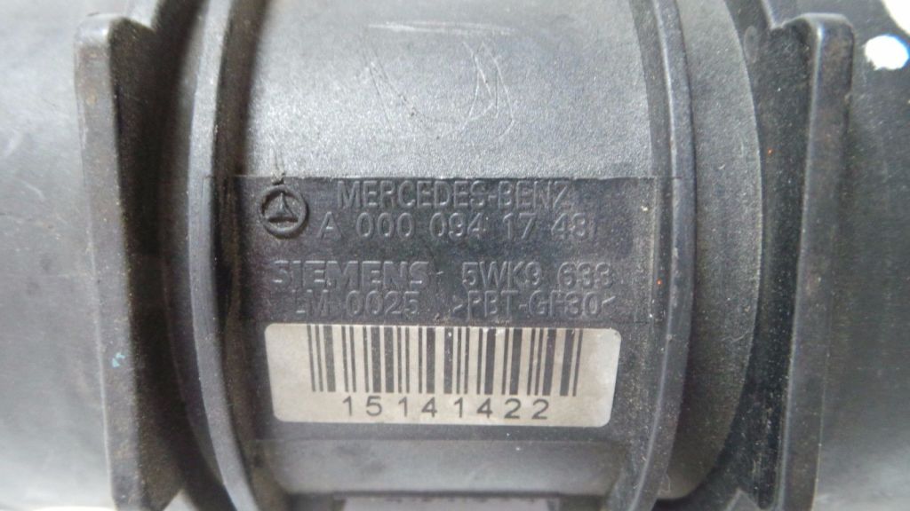 MERCEDES-BENZ M-Class W163 (1997-2005) Датчик масового витоку повітря MAF A0000941748 20975032