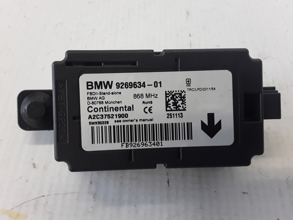 BMW 3 Series F30/F31 (2011-2020) Блок управления сигнализацией 9269634 22374703
