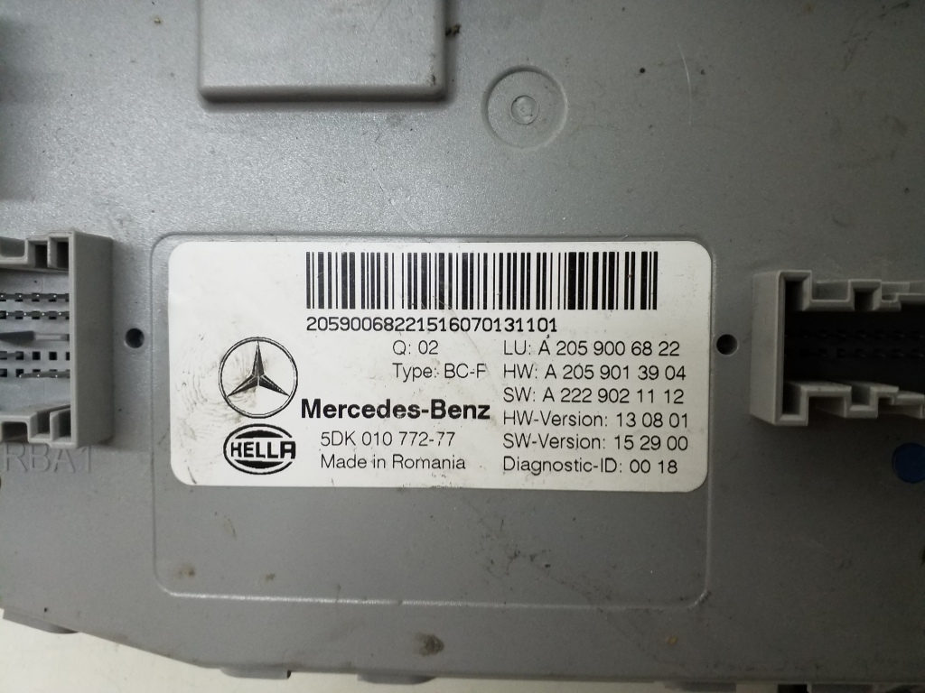 MERCEDES-BENZ C-Class W205/S205/C205 (2014-2023) Другие блоки управления A2059006822 20975501