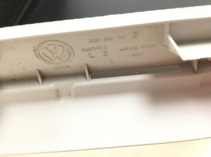 Volkswagen Golf VII (2012–2026) Esipiilari siseviimistlus 5G0868143B - 3