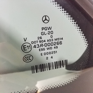 Mercedes Benz R-Class 251 (2006–2017) Seitenscheibe hinten (Karosserie) - 3