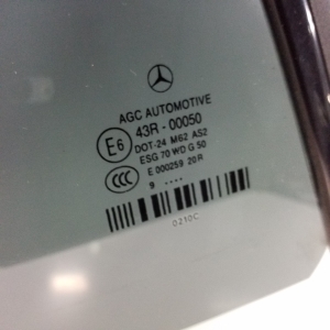 Mercedes Benz E-Class W207 (2009–2017) Seitenscheibe hinten (Karosserie) - 3