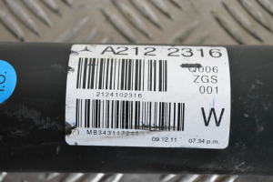 Mercedes Benz E-Class W212 (2009–2015) Kardanwelle a2122316 - 2