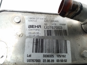 Mercedes Benz GLK-Class 204 (2008–2015) Ölkühler A6511800865 - 2