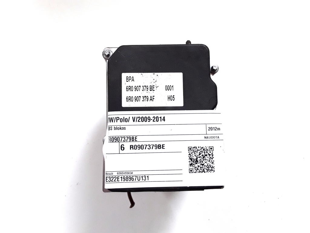 Volkswagen Polo V (2009–2017) ABS Steuergerät 6R0907379BE Volkswagen Polo V (2009–2017) ABS Steuergerät 6R0907379BE