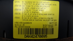 Opel Meriva (2003–2010) Rooli turvapadi 93319474 - 3