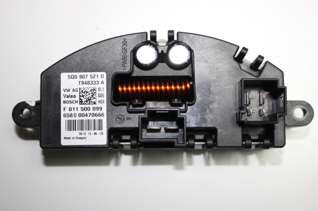 AUDI A3 8V (2012-2020) Interior Heater Resistor 5Q0907521D,5Q0907521E 21592463