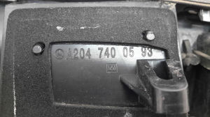 Mercedes Benz C-Class 204 (2007–2014) Numbrimärgi valgustuse korpus A2047400593 - 3