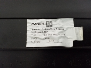 AUDI Q7 (2006–2015) Trunk side trim panel 4L0863880 - 4