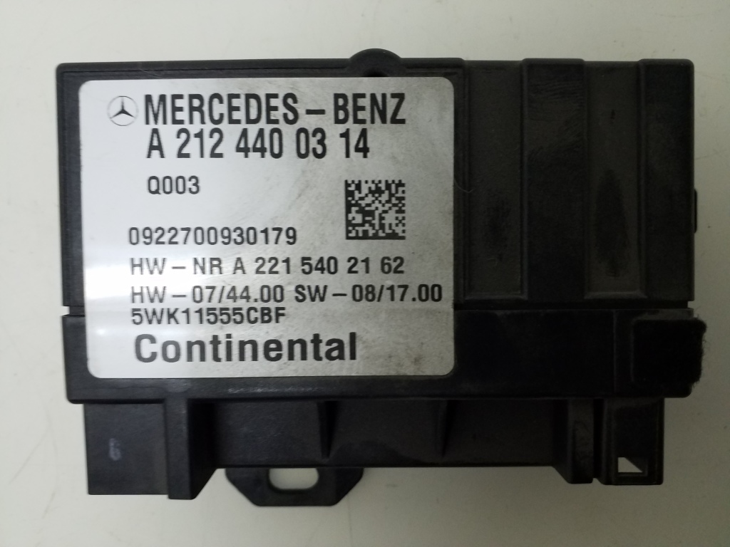 MERCEDES-BENZ E-Class W212/S212/C207/A207 (2009-2016) Реле A2124400314 20975776