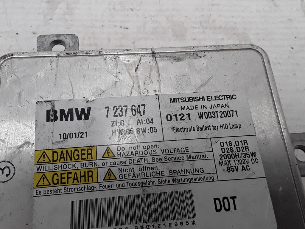 BMW 5 Series Gran Turismo F07 (2010-2017) Блок розжига ксенона 7237647 22382850