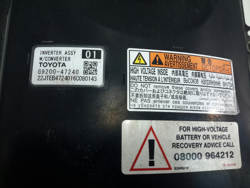 TOYOTA Prius 4 generation (XW50) (2015-2023) Onduleur G920047240,G920049085,G920049115 20382211