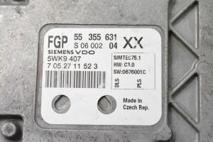 Opel Astra H (2004–2010) Motorsteuergerät 55355631 - 2