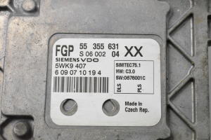 Opel Astra H (2004–2010) Motorsteuergerät 55355631 - 2