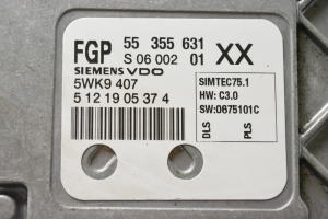 Opel Astra H (2004–2010) Motorsteuergerät 55355631 - 2