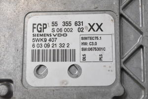 Opel Astra H (2004–2010) Motorsteuergerät 55355631 - 4