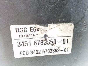BMW 6 SERIES E63 (2003–2010) ABS Steuergerät 6783360 - 3