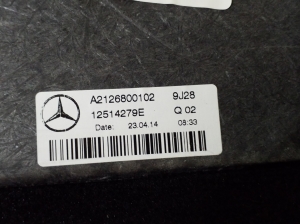 Mercedes Benz E-Class W212 (2009–2015) Trunk carpet A2126800102 - 2