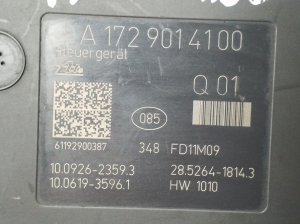 Mercedes Benz C-Class 204 (2007–2014) ABS Steuergerät A1729014100 - 2