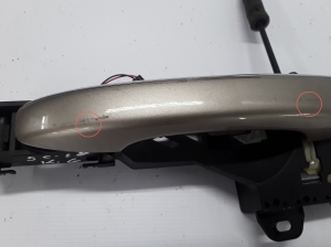  Rear side door opening handle outer and its details 