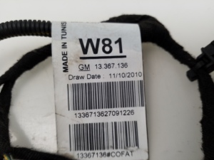 Opel Meriva (2010–2017) Rear parking sensor cable 13367136 - 2
