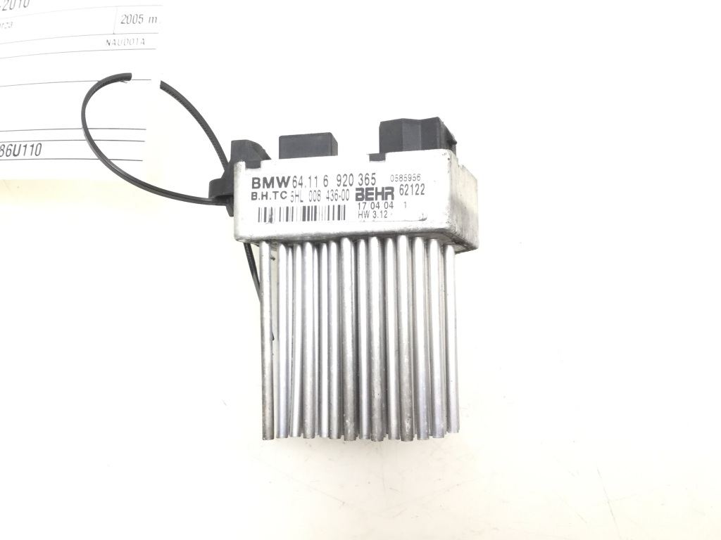 BMW X3 E83 (2003-2010) Interior Heater Resistor 6920365 25113855