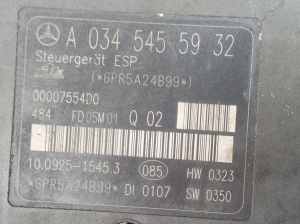 Mercedes Benz SLK-Class 171 (2004–2011) ABS unit A0345455932 - 2