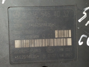 Mercedes Benz CLK-Class 209 (2002–2009) ABS Steuergerät A0365454032 - 3