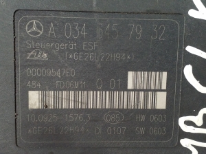 Mercedes Benz CLK-Class 209 (2002–2009) ABS Steuergerät A0345457932 - 3