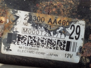 Subaru Forester SG (2002–2008) Starter M000T20171 - 3