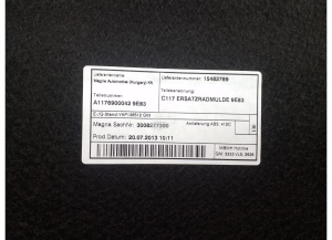 Mercedes Benz CLA-Class W117 (2013–2019) Reserveradeinsatz A1176900042 - 3